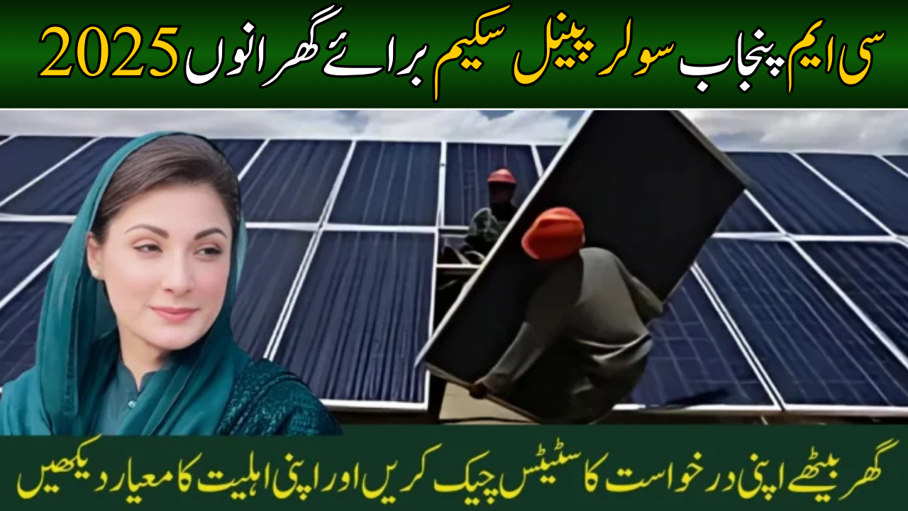 CM Punjab Solar Panel Scheme